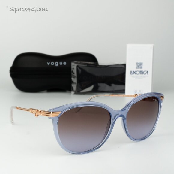 Vogue Women Sunglasses Purple Violet Brown Grad Cat Eye VO5460S 29256856 NEW - Picture 4 of 8